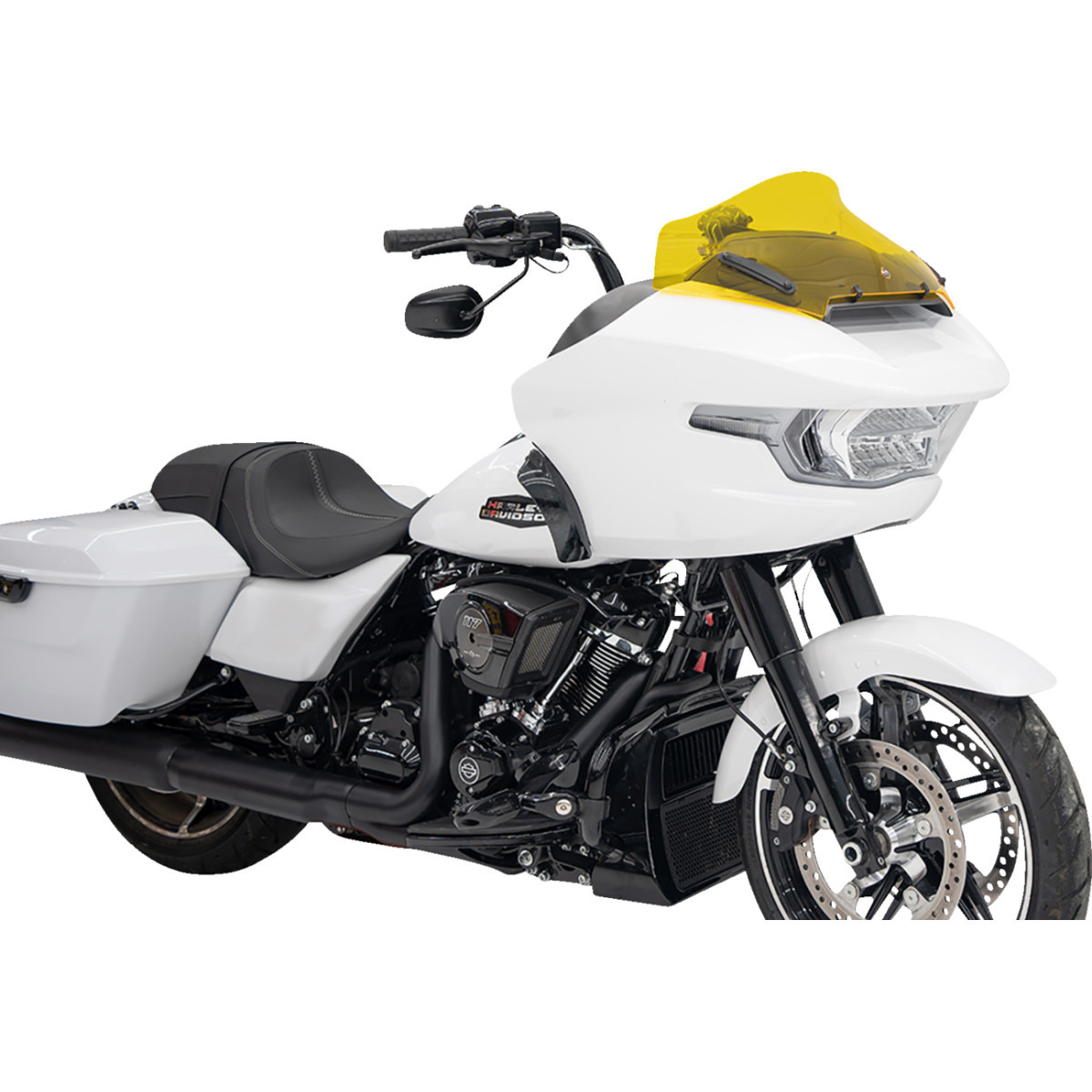 Klock Werks #KWW-01-0717 - Kolor Flare® Windshield - 10" - Yellow - '23-'25 FLTRX