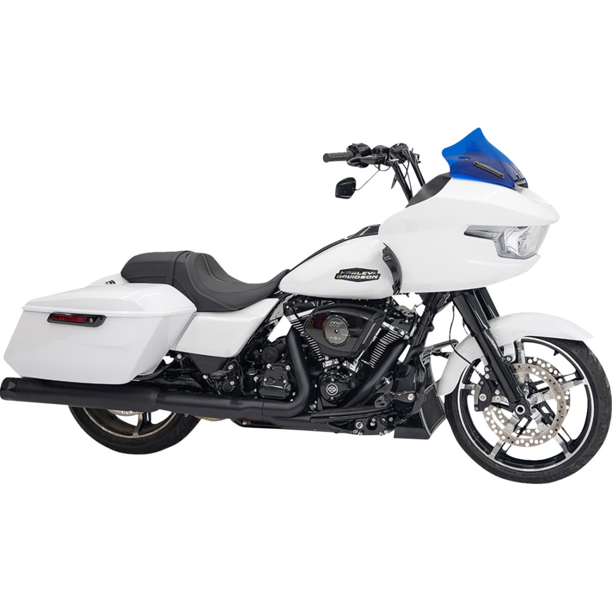 Klock Werks #KWW-01-0719 - Kolor Flare® Windshield - 10" - Blue - '23-'25 FLTRX