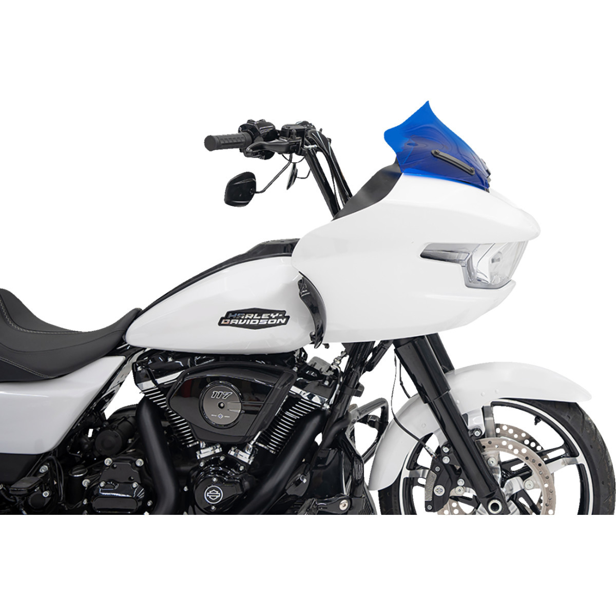 Klock Werks #KWW-01-0719 - Kolor Flare® Windshield - 10" - Blue - '23-'25 FLTRX