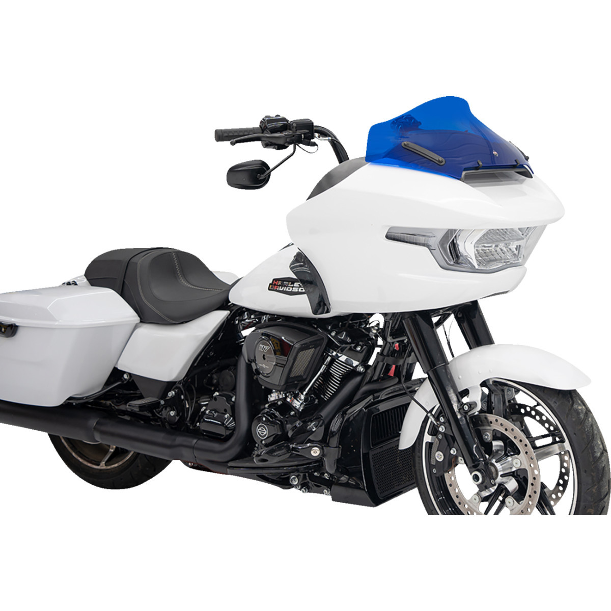 Klock Werks #KWW-01-0719 - Kolor Flare® Windshield - 10" - Blue - '23-'25 FLTRX