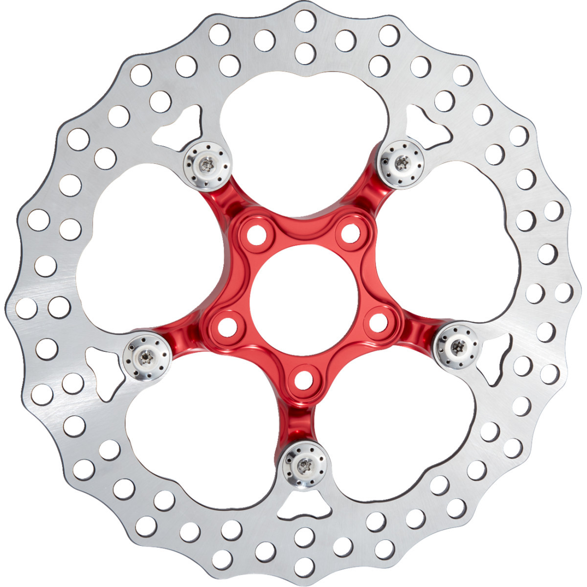 Arlen Ness #300-071 - Spider Rotor - 11.8" - Red - Rear