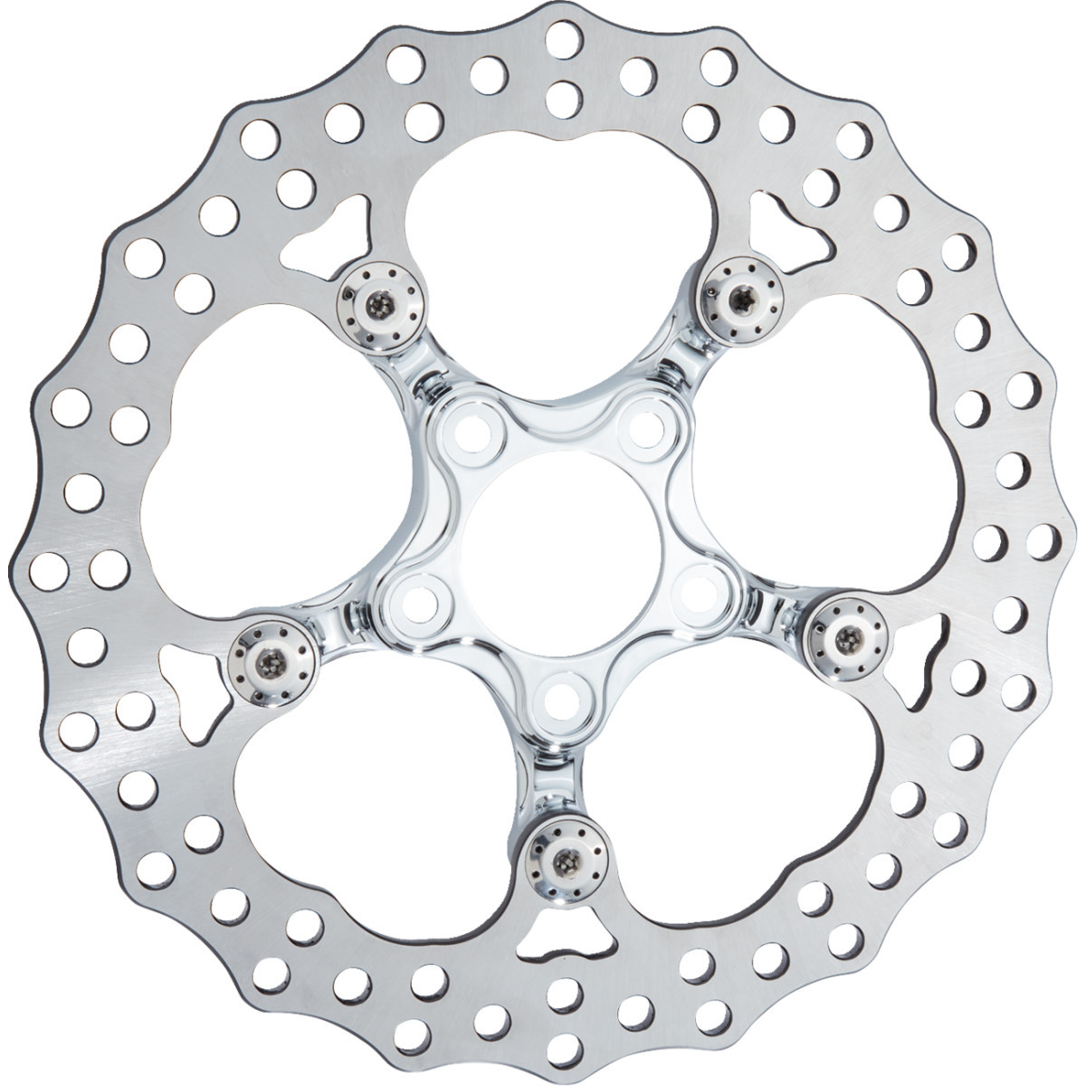 Arlen Ness #300-076 - Spider Rotor - 11.8" - Chrome - Rear