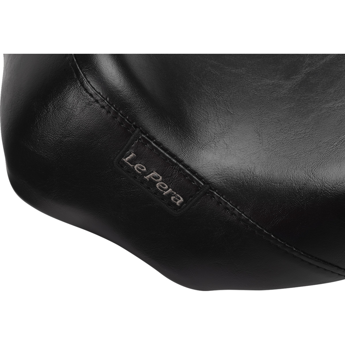 LE Pera #LV-005 - Bare Bones Solo Seat - Smooth - Black - FLH/FLT '23-'25