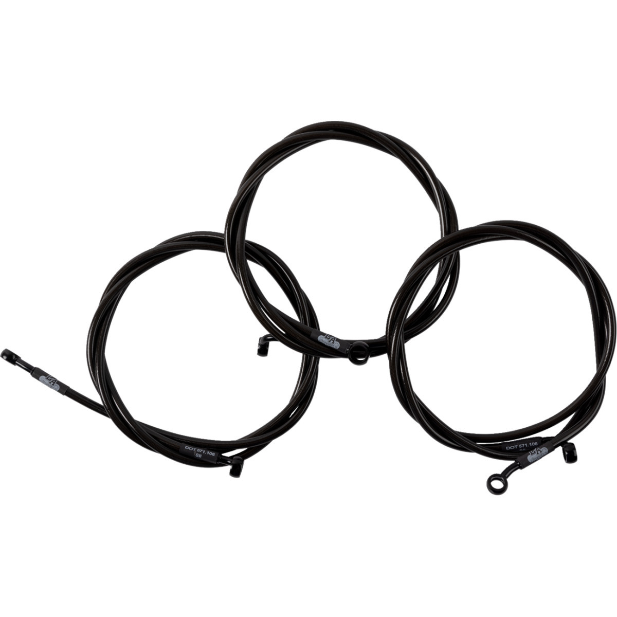 LA Choppers #LA-8059B13M - Brake Line - Midnight