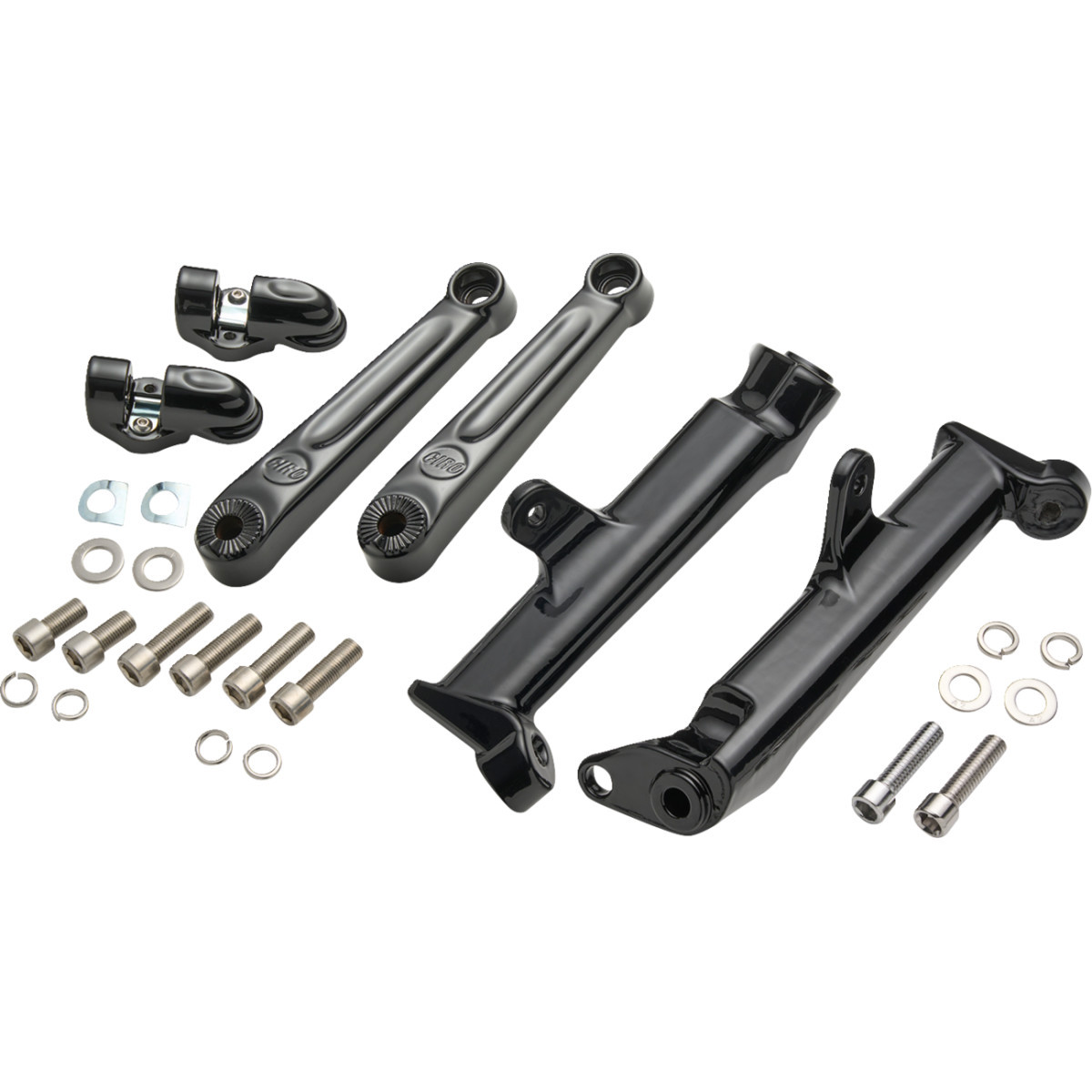 Ciro #60621 - Frame Mounted Adjustable Highway Peg Mount - Extended - Black