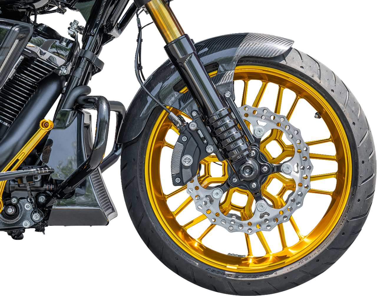 Arlen Ness #210-017 Front Fender - Cafe - 19" - Black