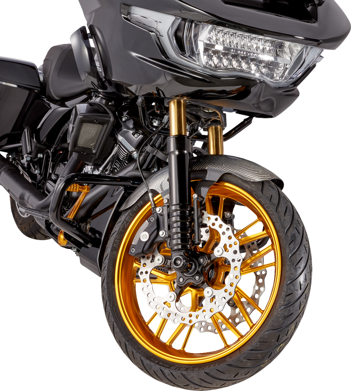 Arlen Ness #210-017 Front Fender - Cafe - 19" - Black