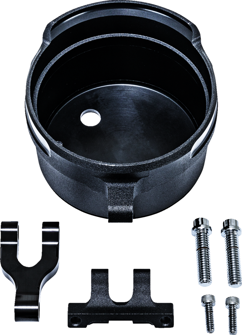 Performance Machine  #0208-2192-SMB - Gauge Relocation Kit - Round - Black Ops®