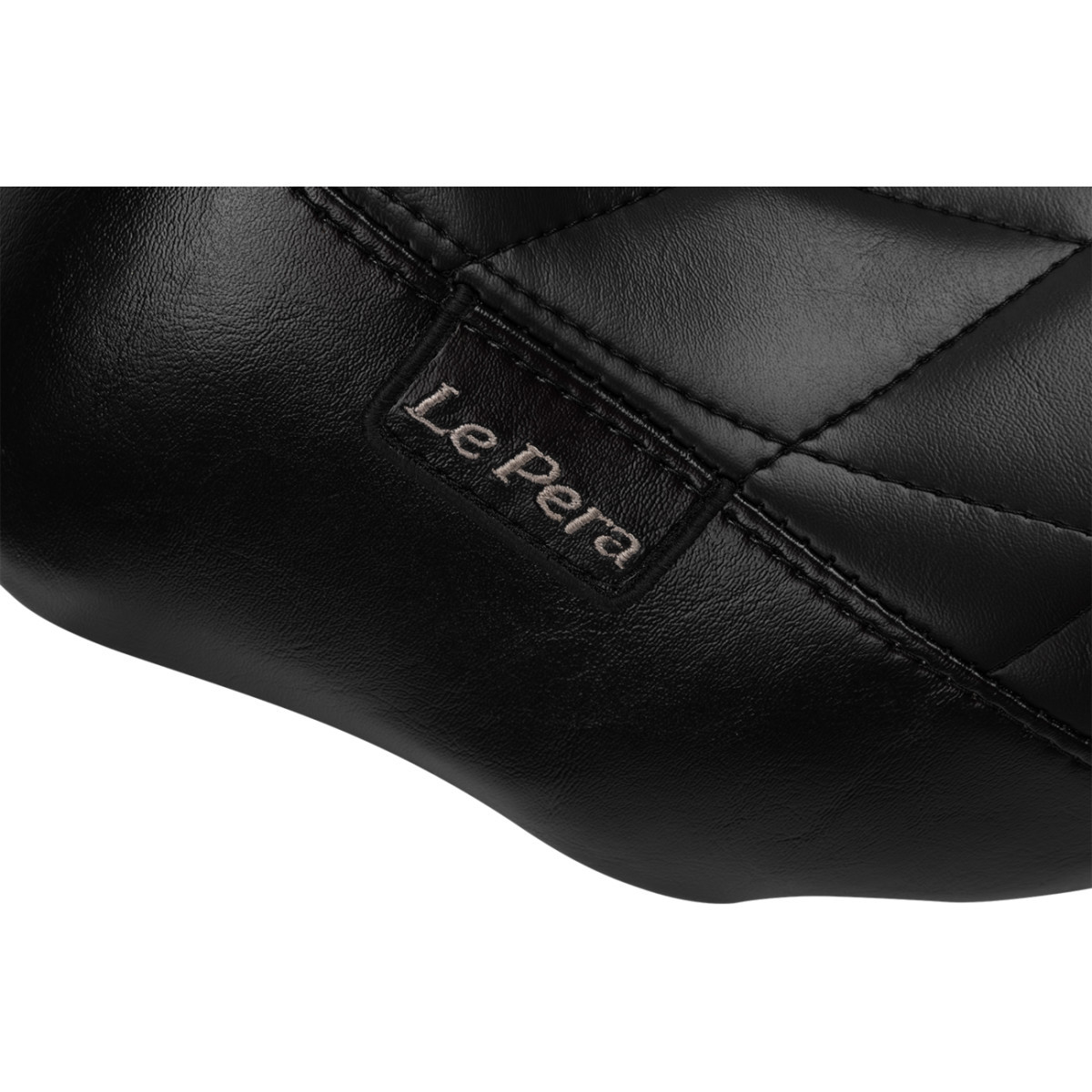 LE Pera #LV-005DM - Bare Bones Solo Seat - Diamond Stitch - FLH/FLT '23-'25