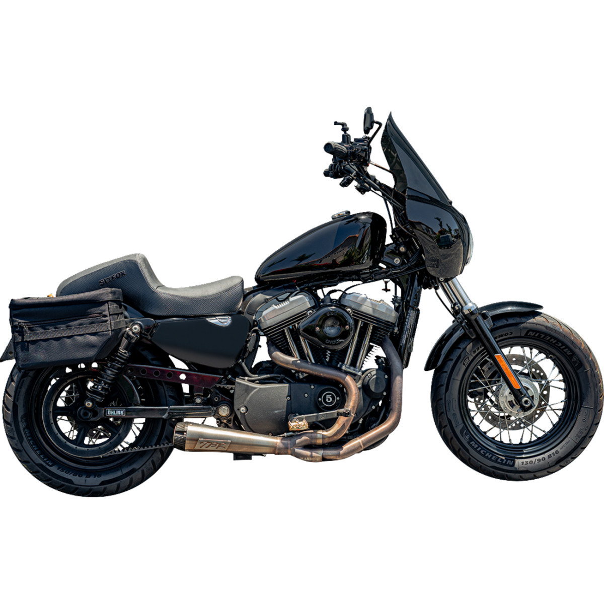 Slyfox #4684A-slyfox - Drifter Seat - Black Logo - Black Vinyl w/ Slipstop - Carbon Fiber - XL '04-'22