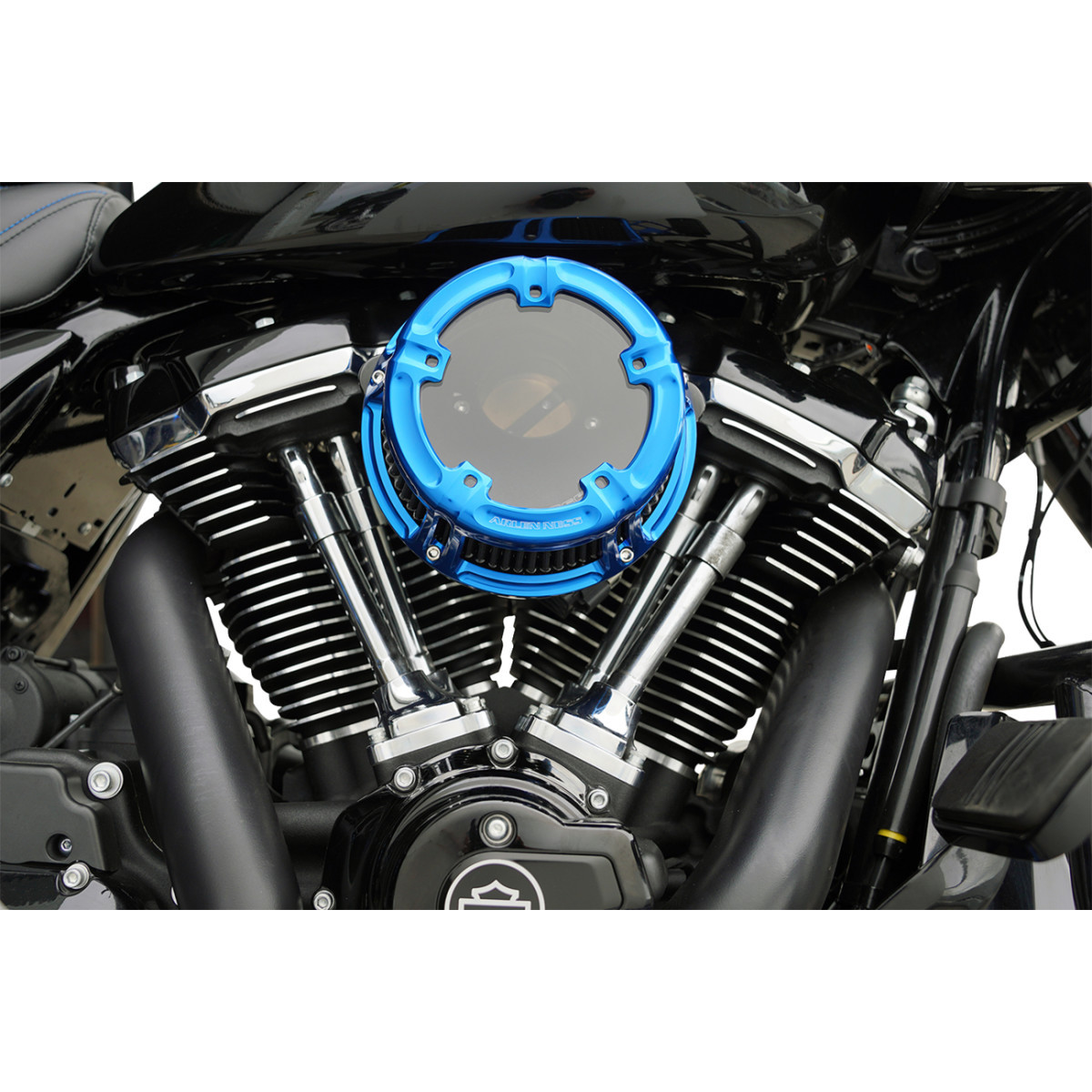 Arlen Ness #600-239 - Method™ Clear Series Air Cleaner - Blue