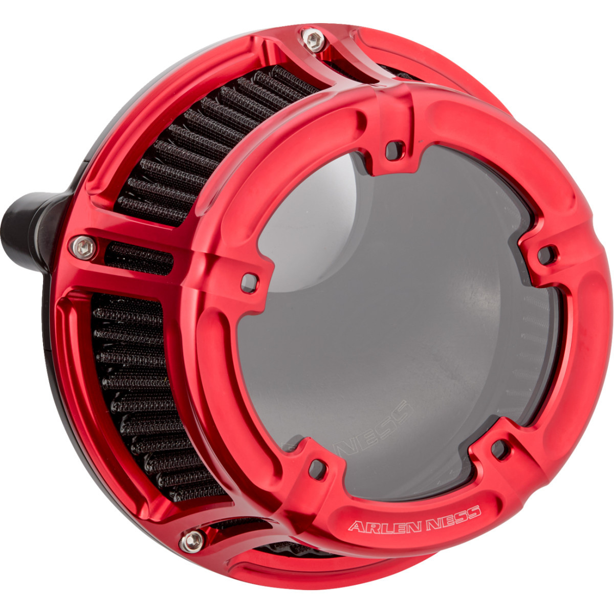 Arlen Ness #600-241 - Method™ Clear Series Air Cleaner - Red