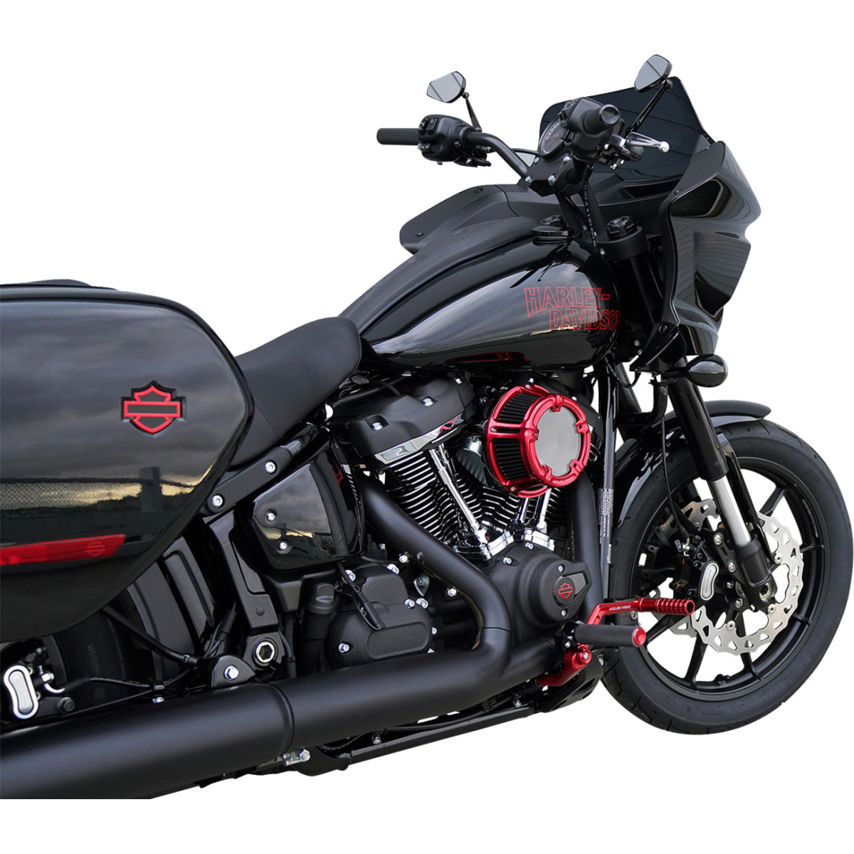 Arlen Ness #600-241 - Method™ Clear Series Air Cleaner - Red