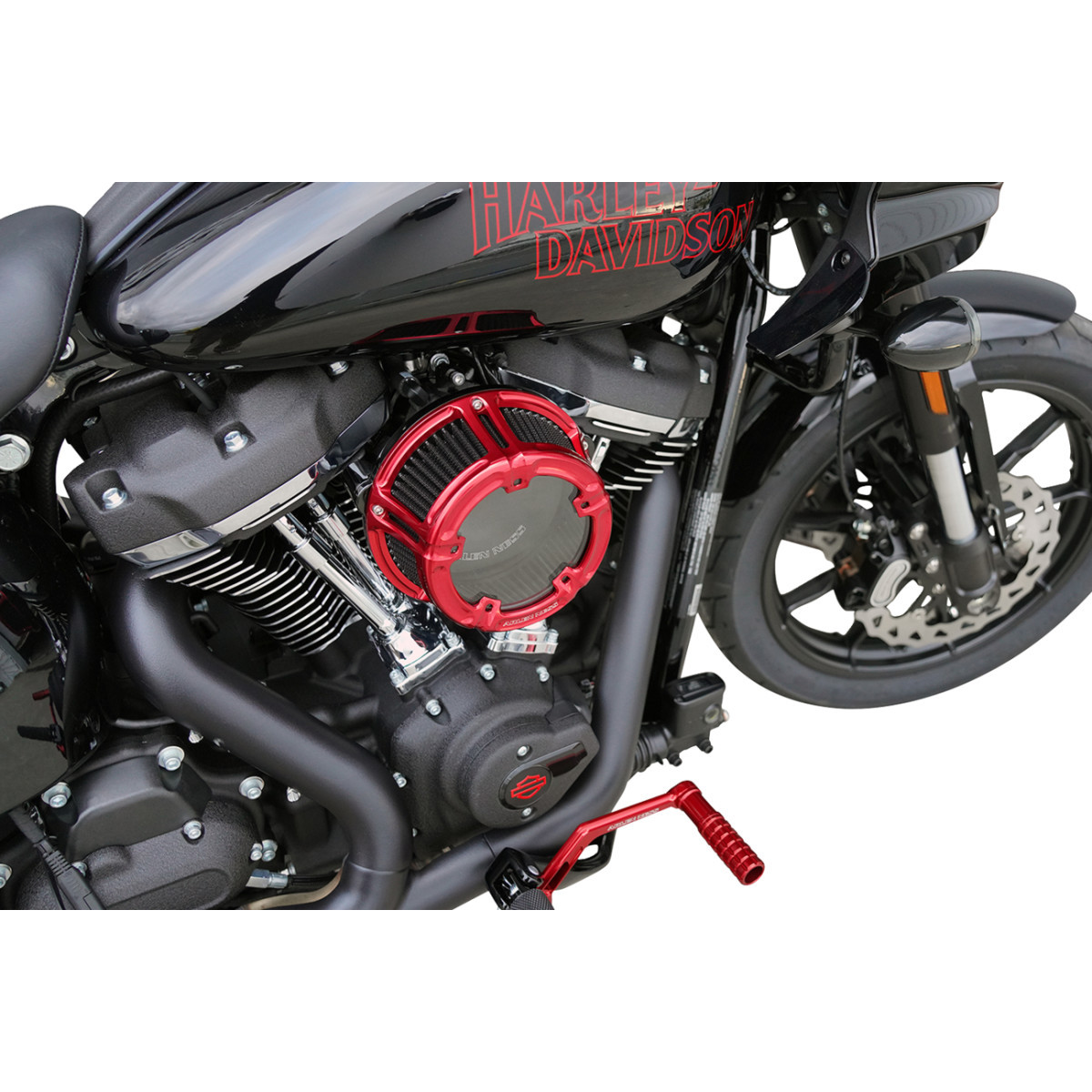 Arlen Ness #600-241 - Method™ Clear Series Air Cleaner - Red