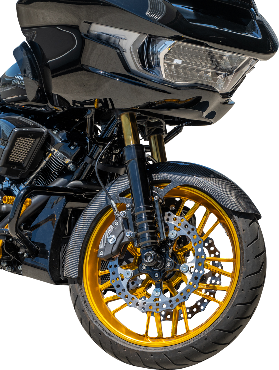 Arlen Ness #210-027 Carbon Fiber Front Fender - Wrapper - 19"