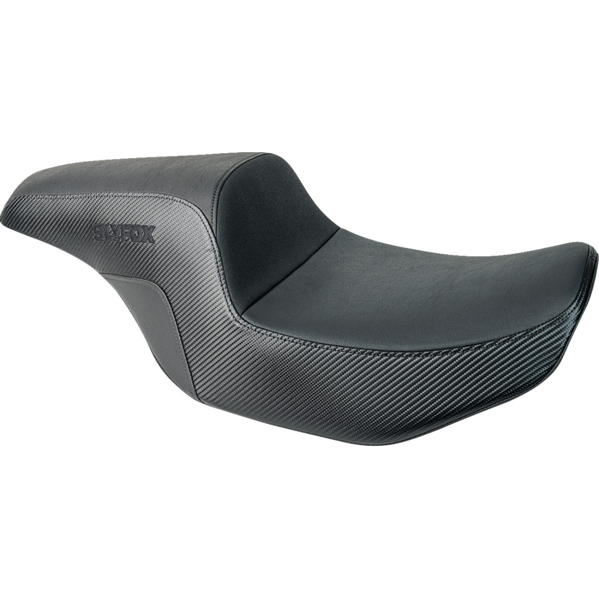 Slyfox #4685A-Slyfox - Drifter Tour Seat - Vinyl w/ Slipstop - Black Logo - FL '23-'24
