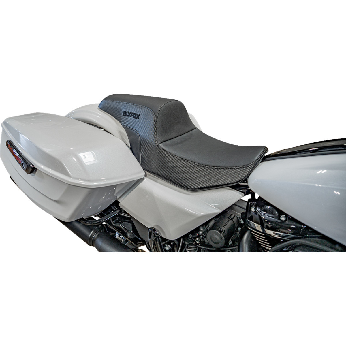 Slyfox #4685A-Slyfox - Drifter Tour Seat - Vinyl w/ Slipstop - Black Logo - FL '23-'24