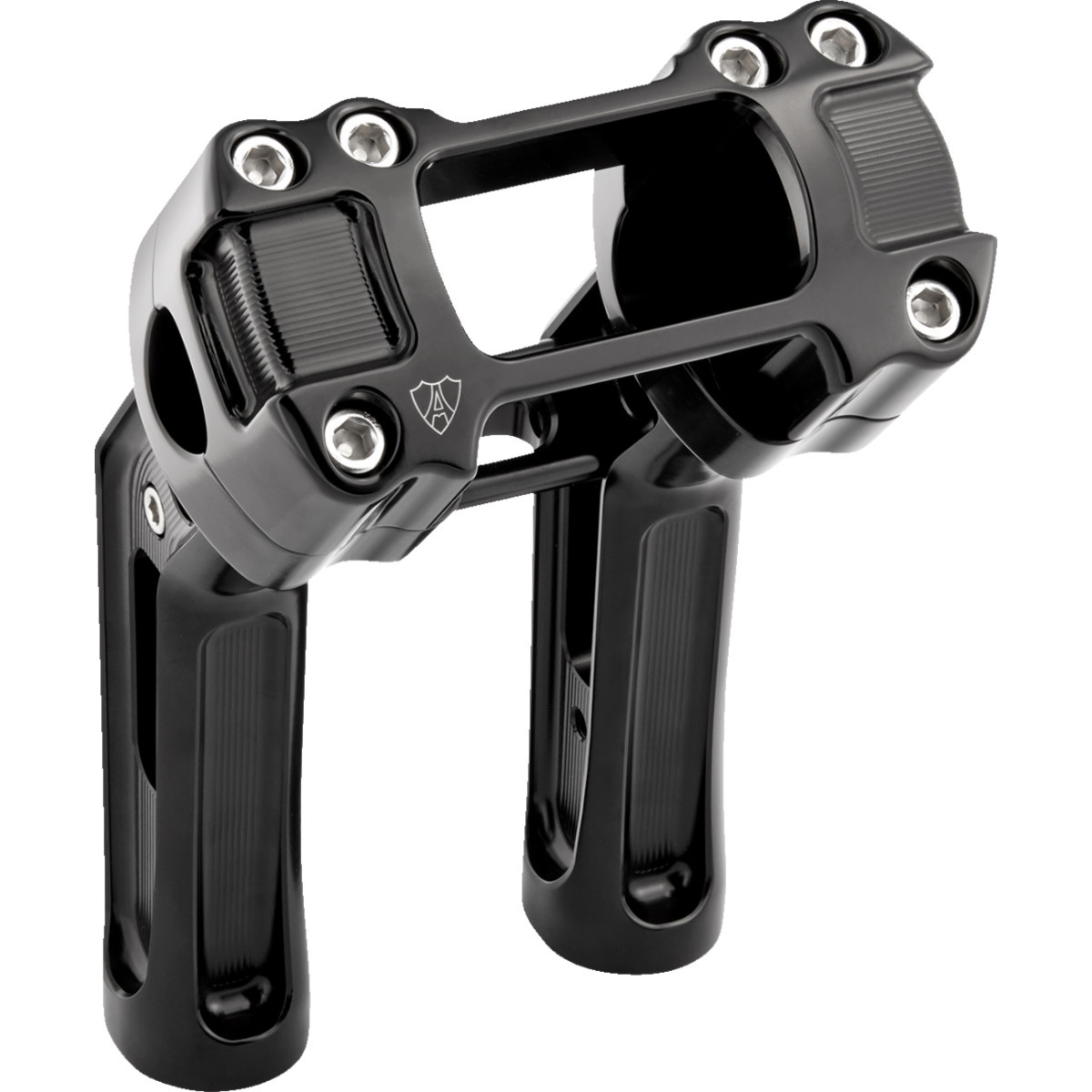 Arlen Ness #520-055 - Method Kickback Handlebar Riser - Softail Gauge Cut-Out - 7" - Black