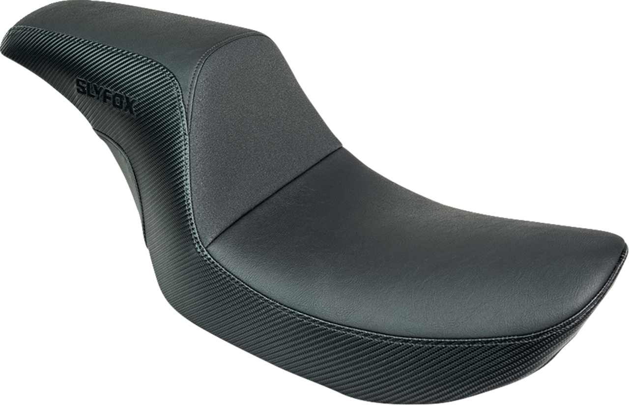 Slyfox #SlyFox4681A - Drifter Seat - Black Logo - Black Vinyl - Smooth - FXR '82-'00
