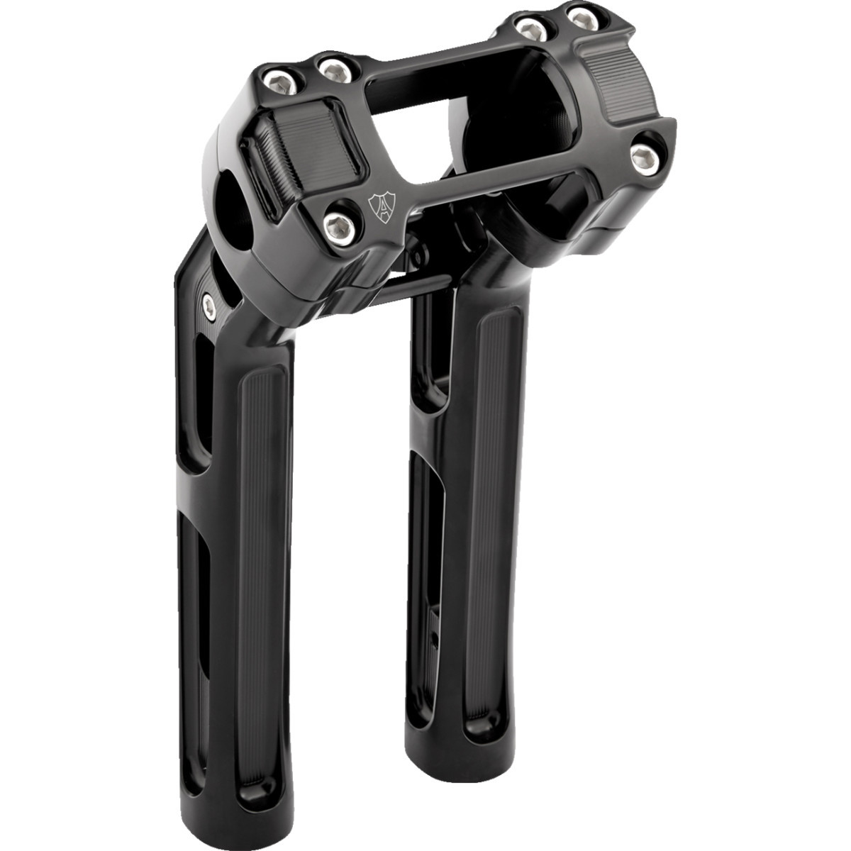 Arlen Ness #520-053 - Method Kickback Handlebar Riser - Softail Gauge Cut-Out - 10" - Black