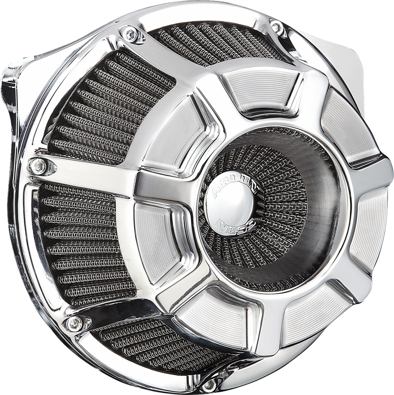 Arlen Ness #600-226 Inverted Series Air Cleaner Kit - Beveled - Chrome