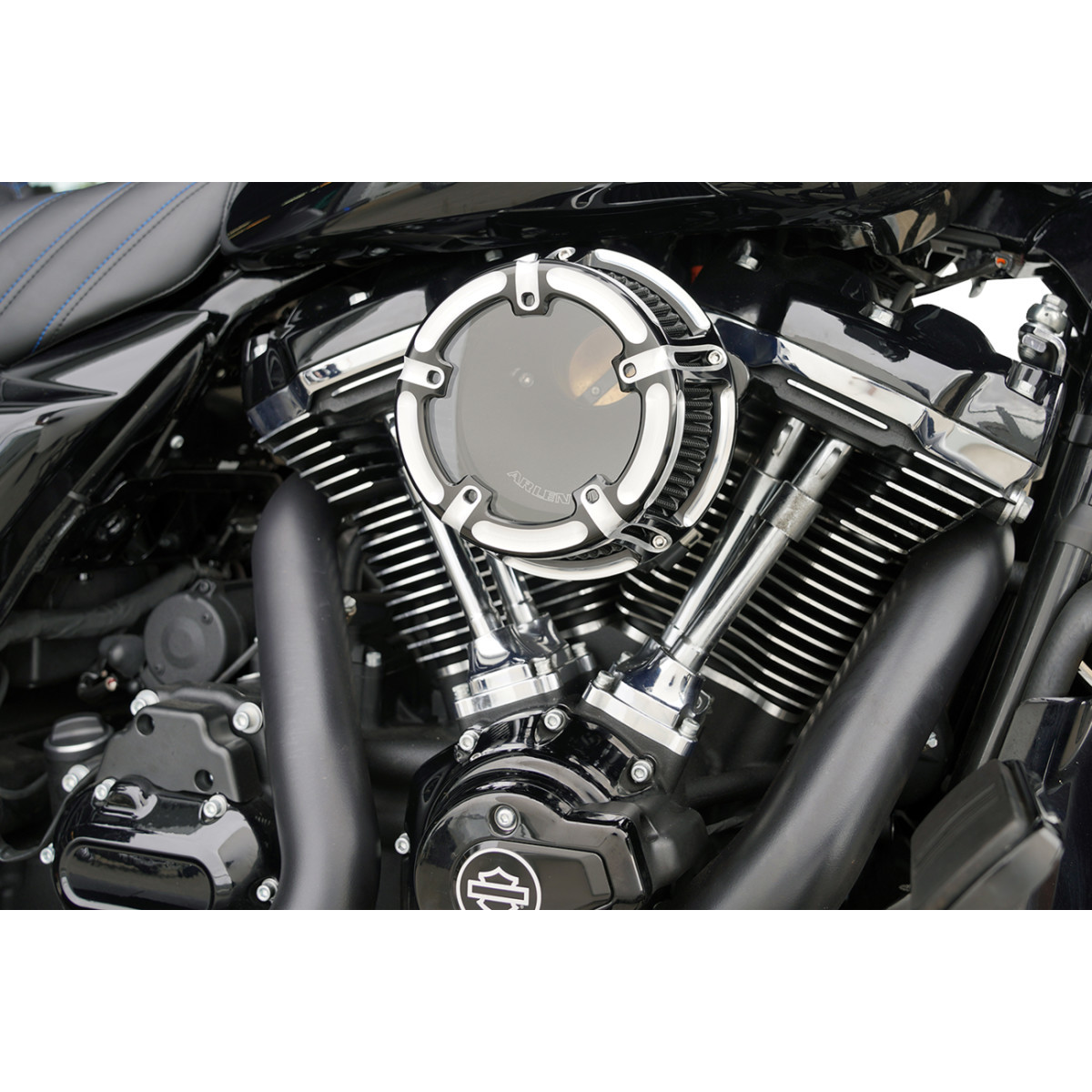 Arlen Ness #600-237 - Method™ Clear Series Air Cleaner - Contrast Cut