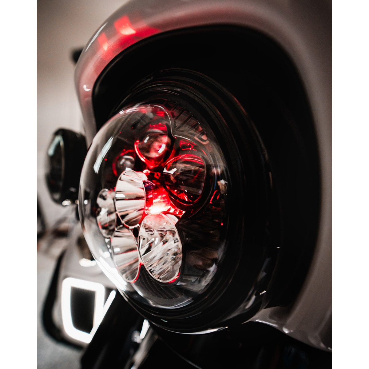 Custom Dynamics #SD2-7-13 - Headlight - Shark Demon® - LED - Color Changing