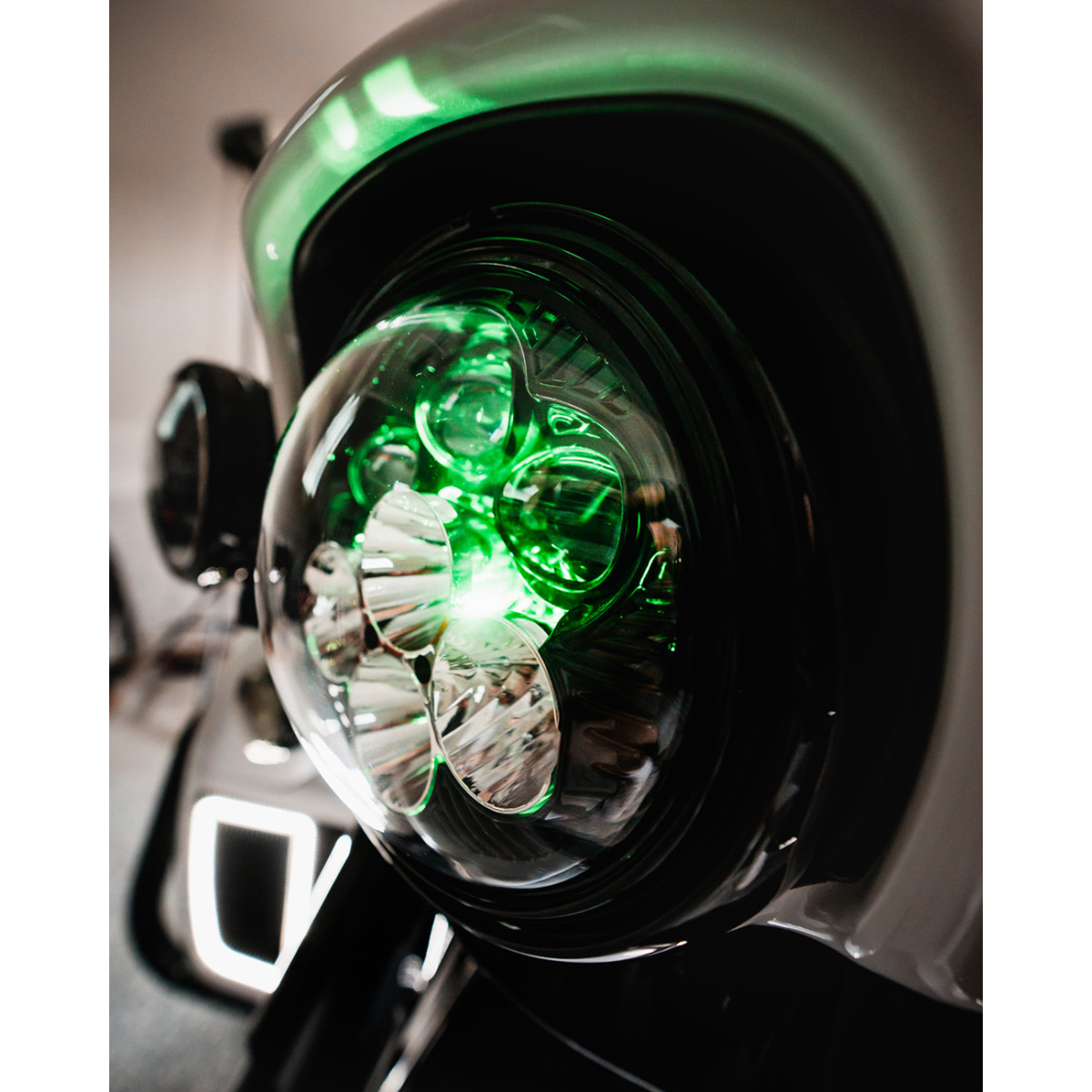 Custom Dynamics #SD2-7-13 - Headlight - Shark Demon® - LED - Color Changing