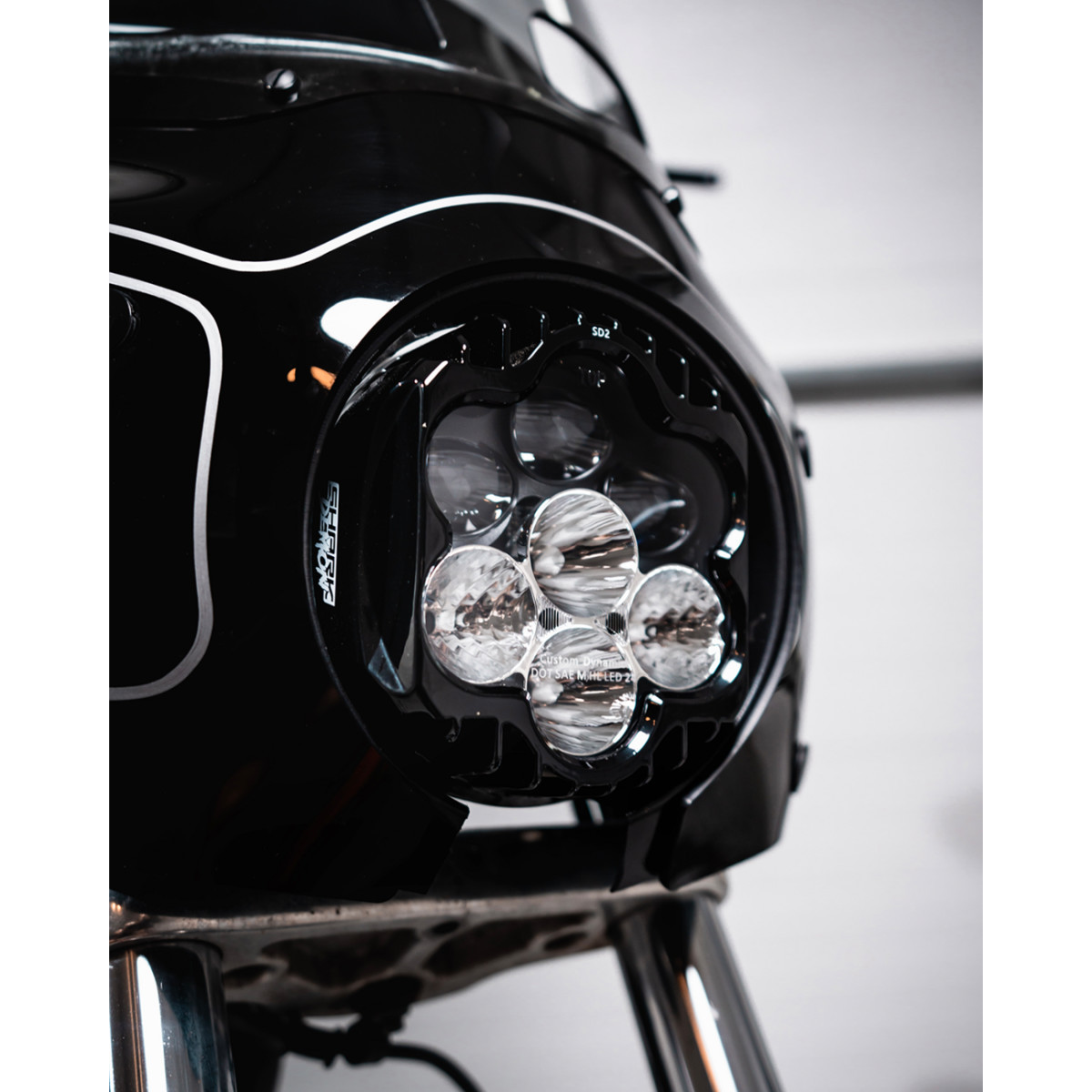 Custom Dynamics #SD2-MSRW-W - Headlight - Shark Demon - for Road Warrior Fairing