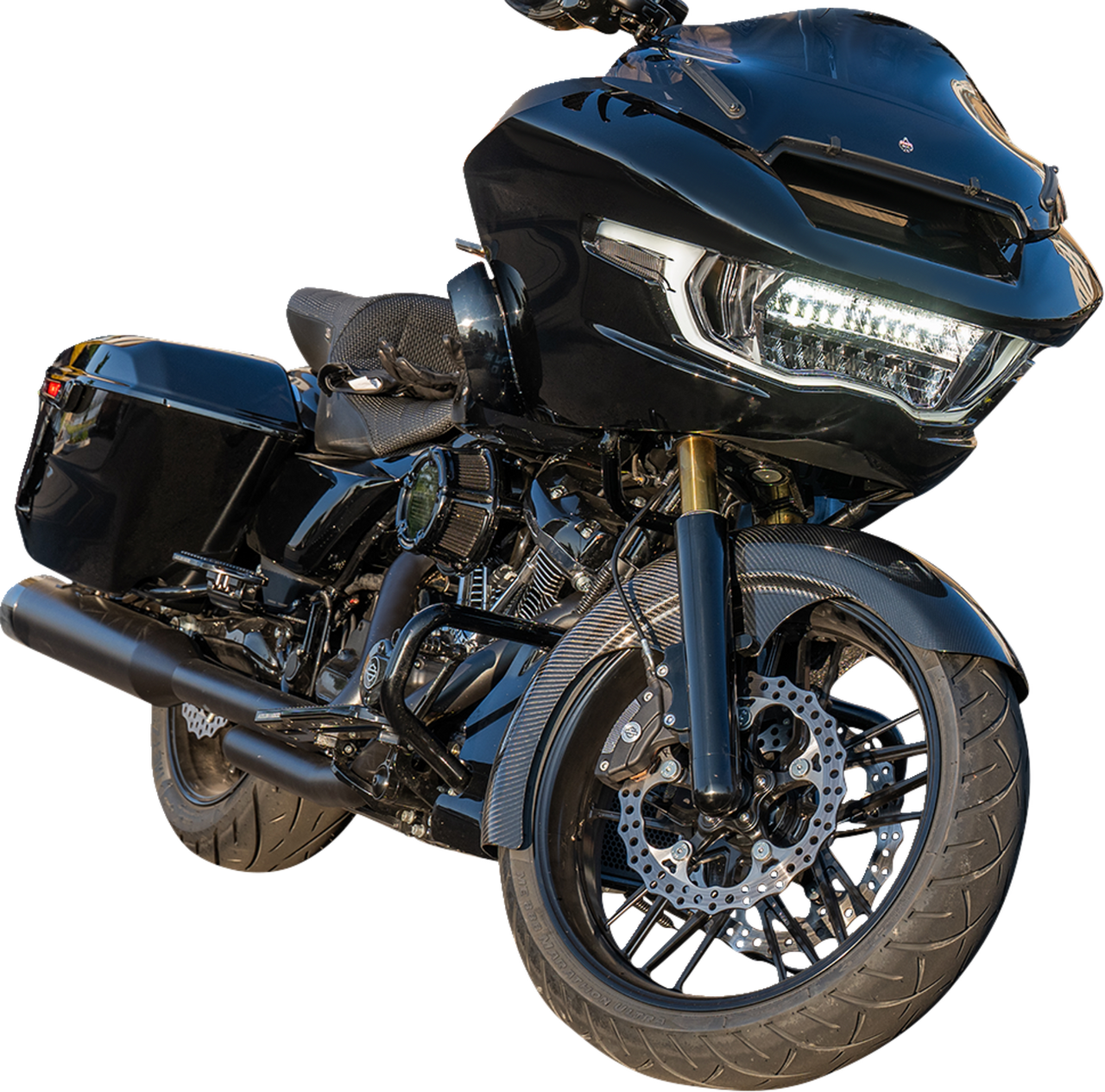 Arlen Ness #210-031 Carbon Fiber Front Fender - Wrapper - 21"