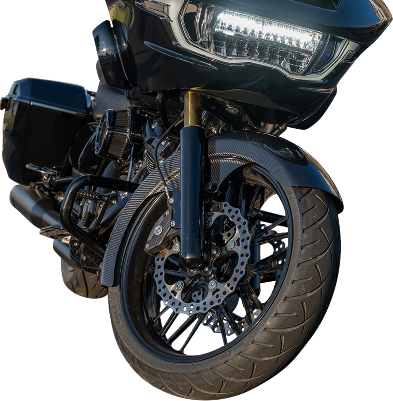 Arlen Ness #210-031 Carbon Fiber Front Fender - Wrapper - 21"