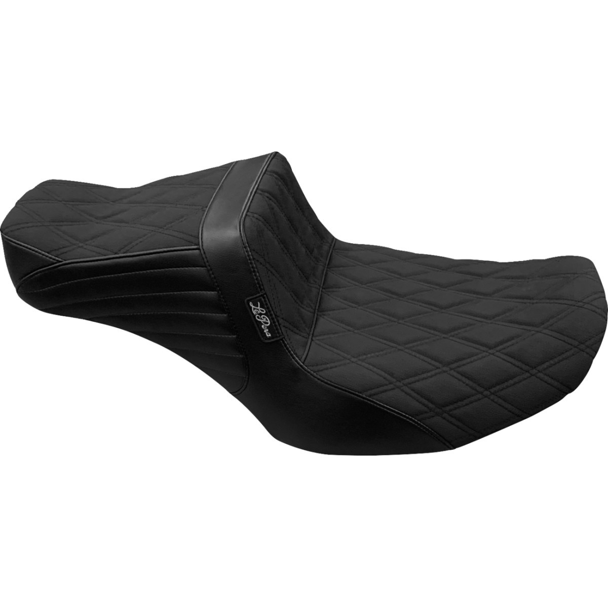 LE Pera #LV-587DDGP - Tailwhip Seat - Double Diamond w/ Gripper - FLH/FLT '23-'25