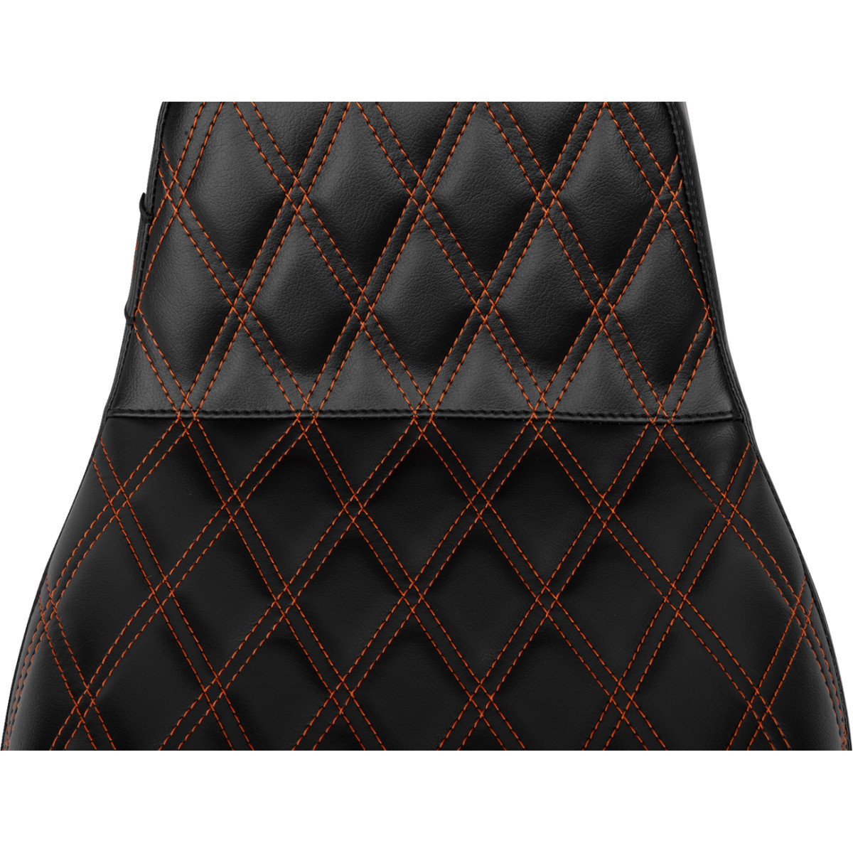 LE Pera #LV-587DLDD-OB4 - Tailwhip Daddy Long Legs Seat - Burnt Orange Double Diamond Stitch - FLH/FLT '23-'25