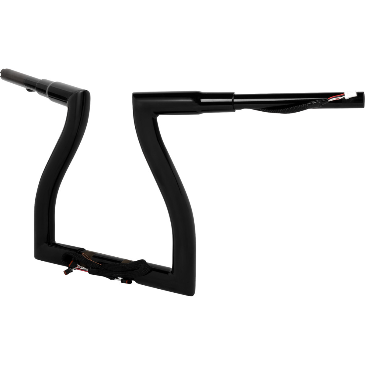 LA Choppers #LA-7317-12BW - Pre-Wired Thresher Handlebar - 12" - Black