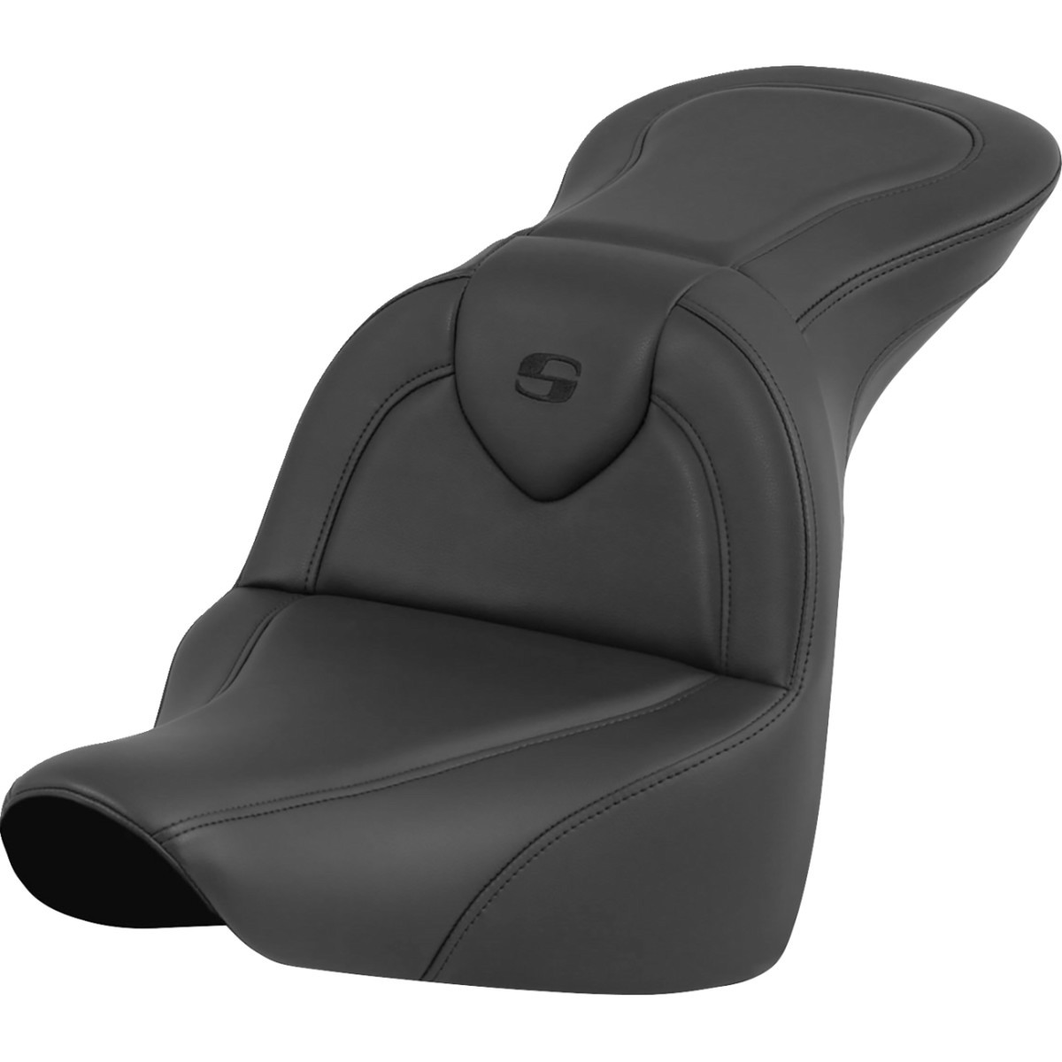 Saddlemen #818-27-187 - RoadSofa™ Seat - Black - without Driver Backrest - FLFB/FXBR '18-'24