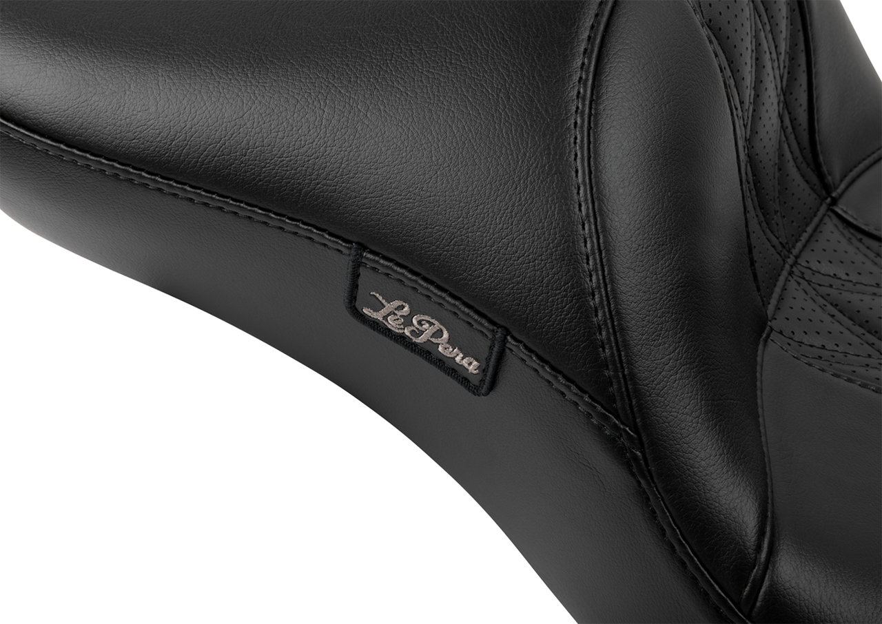 Le Pera #LV-957DLHR2 - Maverick Daddy Long Legs Seat - Without Backrest - Diamond Stitch - HR2 Inlay - FLH/FLT '23-'24