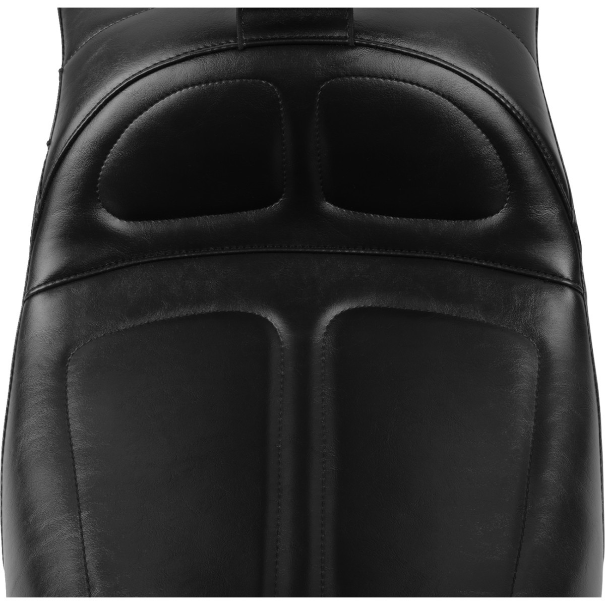 LE Pera #LV-957DLBR - Maverick Daddy Long Legs Seat - With Backrest - Black - FLH/FLT '23-'25