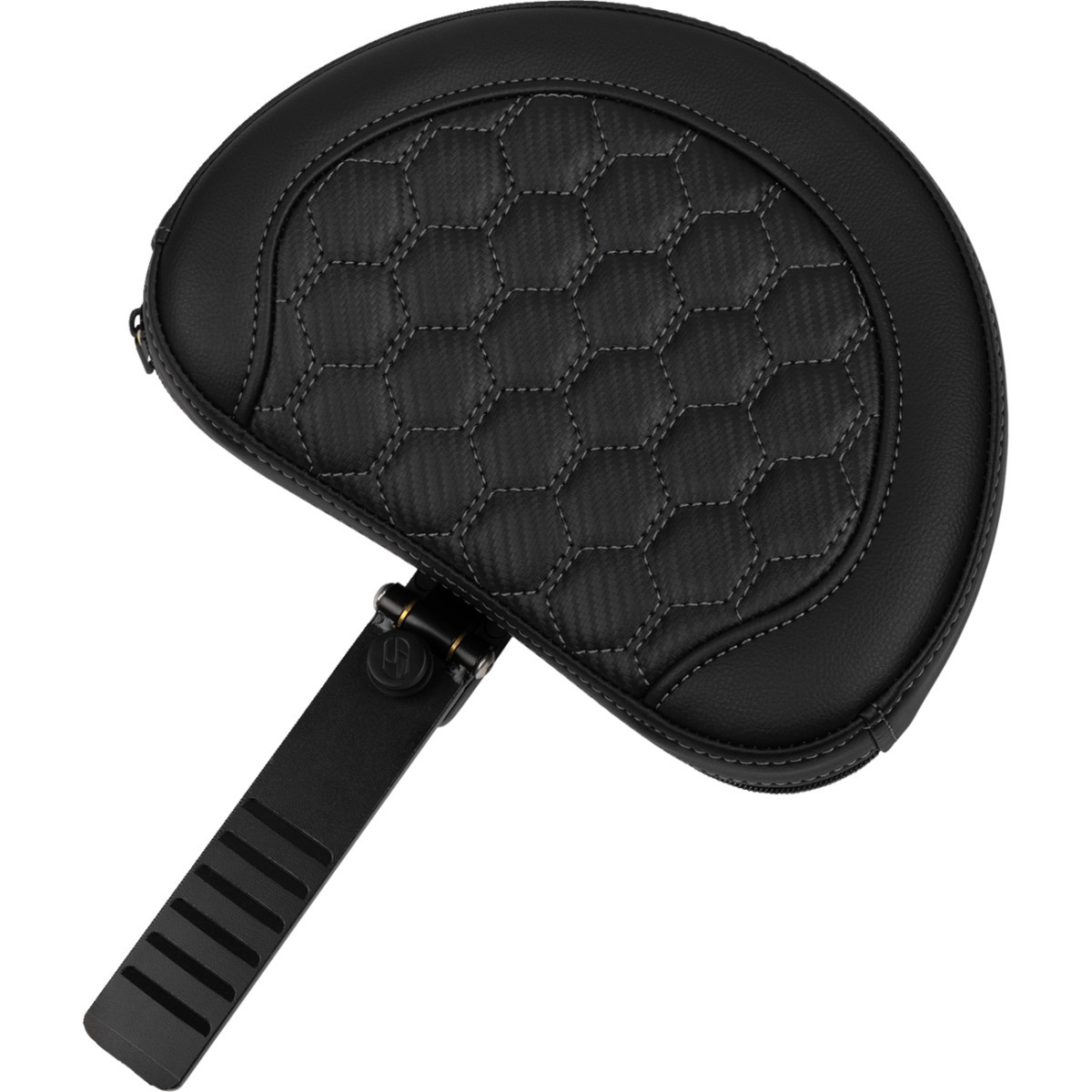 Saddlemen #823-07-190B2 - Roadsofa™ Extended Reach Seat - with Backrest - Honeycomb - Dark Gray Stitch - FLTR/FLHX '23-'24