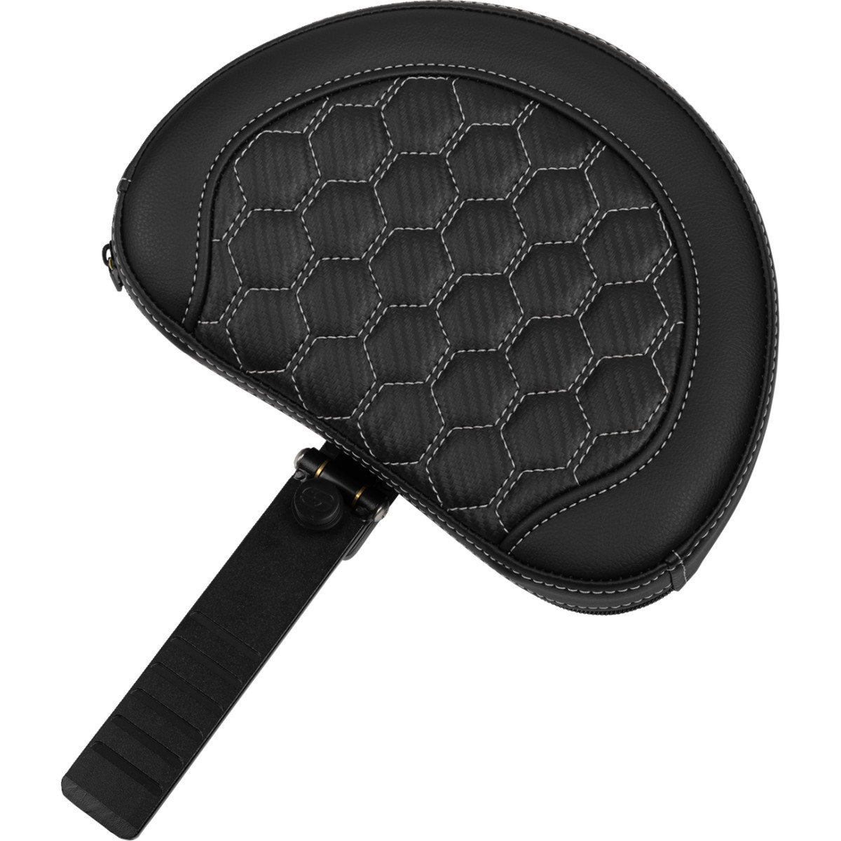 Saddlemen #823-07-190B5 - Roadsofa™ Extended Reach Seat - with Backrest - Honeycomb - Silver Stitch - FLTR/FLHX '23-'24