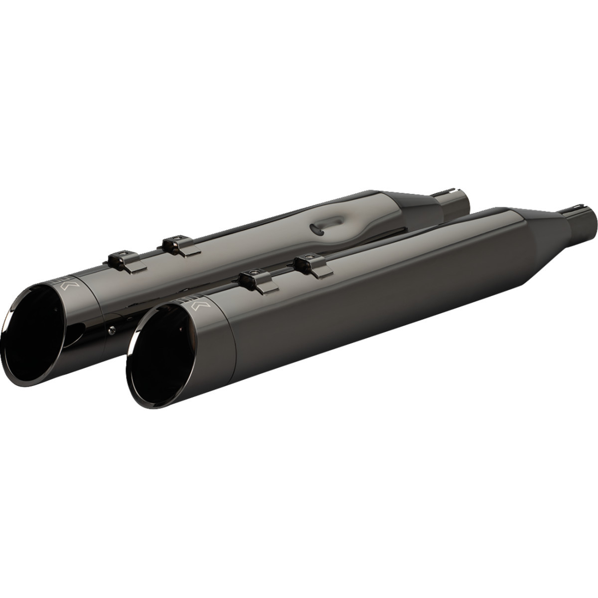 Khrome Werks #201935 - 4-1/2" HP-Plus® Slip-On Mufflers with Edge Tip - Eclipse® - M8