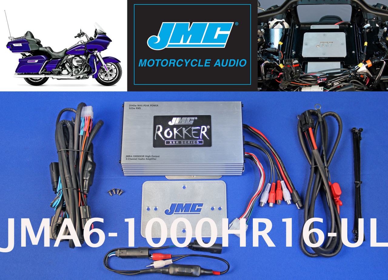 JMC ROKKER 1000XXR Stage6 4-Ch Amp Kit for 2016-2024 Harley RoadGlide Ultra