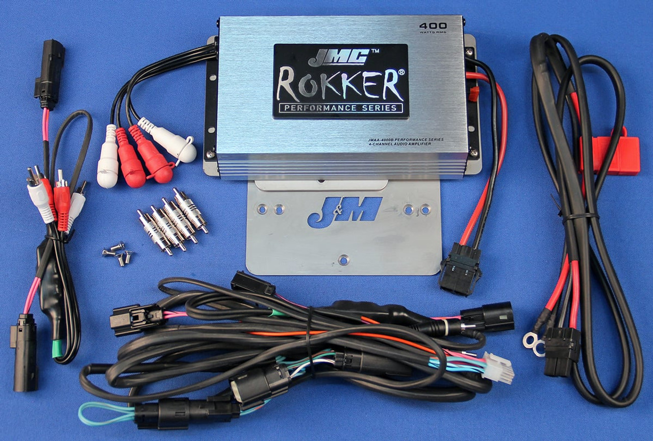 JMC ROKKER Stage6 400w 4-ch Amp Kit 2016-2024 Harley RoadGlide Ultra/Ltd