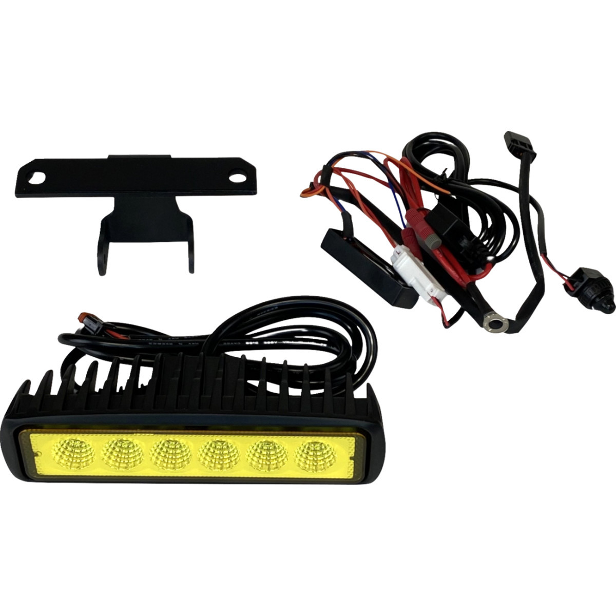 Custom Dynamics #RG-LB-Y-KIT - LED Light Bar - Yellow Lens - Road FLTR