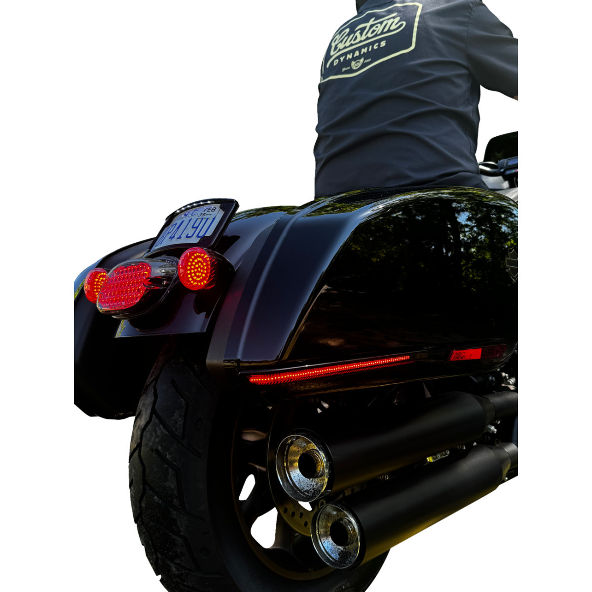 Custom Dynamics #CD-LRST-BAG-RB - Saddlebag Lights - LED - Red Lens