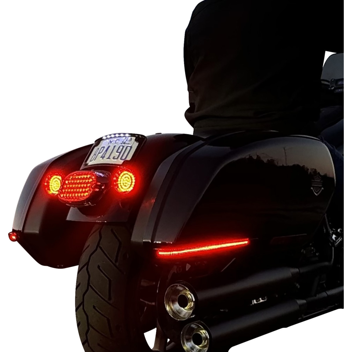 Custom Dynamics #CD-LRST-BAG-RB - Saddlebag Lights - LED - Red Lens