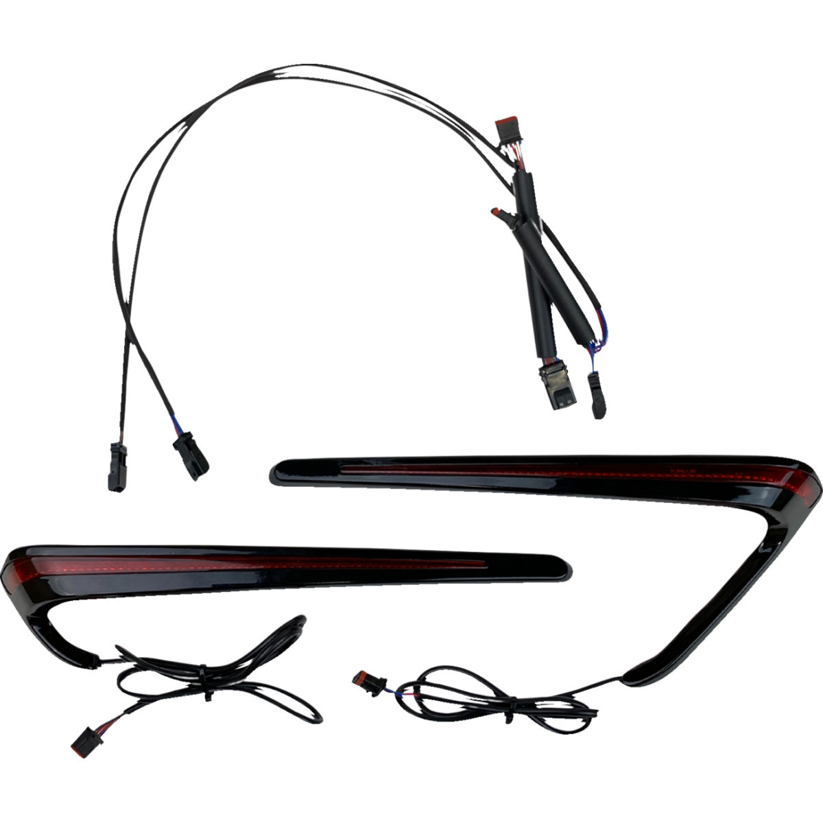 Custom Dynamics #CD-LRST-BAG-RB - Saddlebag Lights - LED - Red Lens