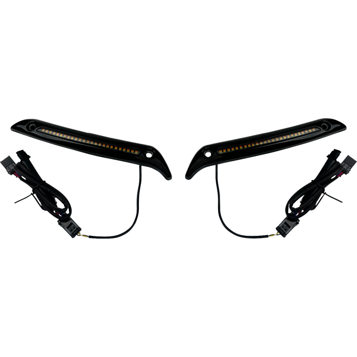 Custom Dynamics #CD-LRST-WT-B - LED Windshield Trim - Gloss Black