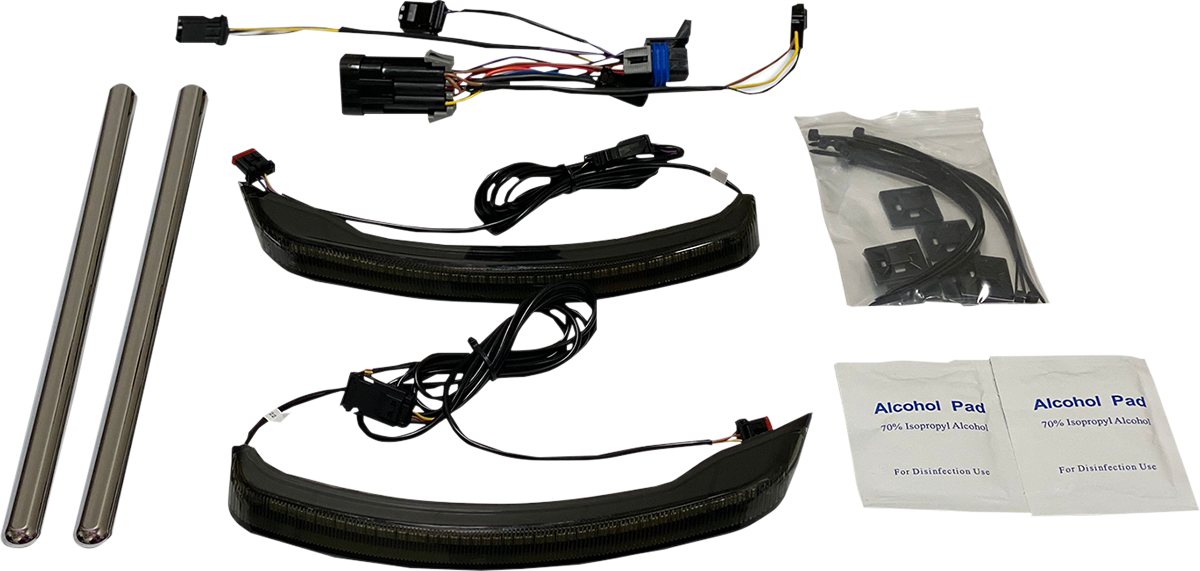 Custom Dynamics #CD-IND-SPR-V2-S - Saddlebag Lights - Low Profile - Smoke Lens - Indian