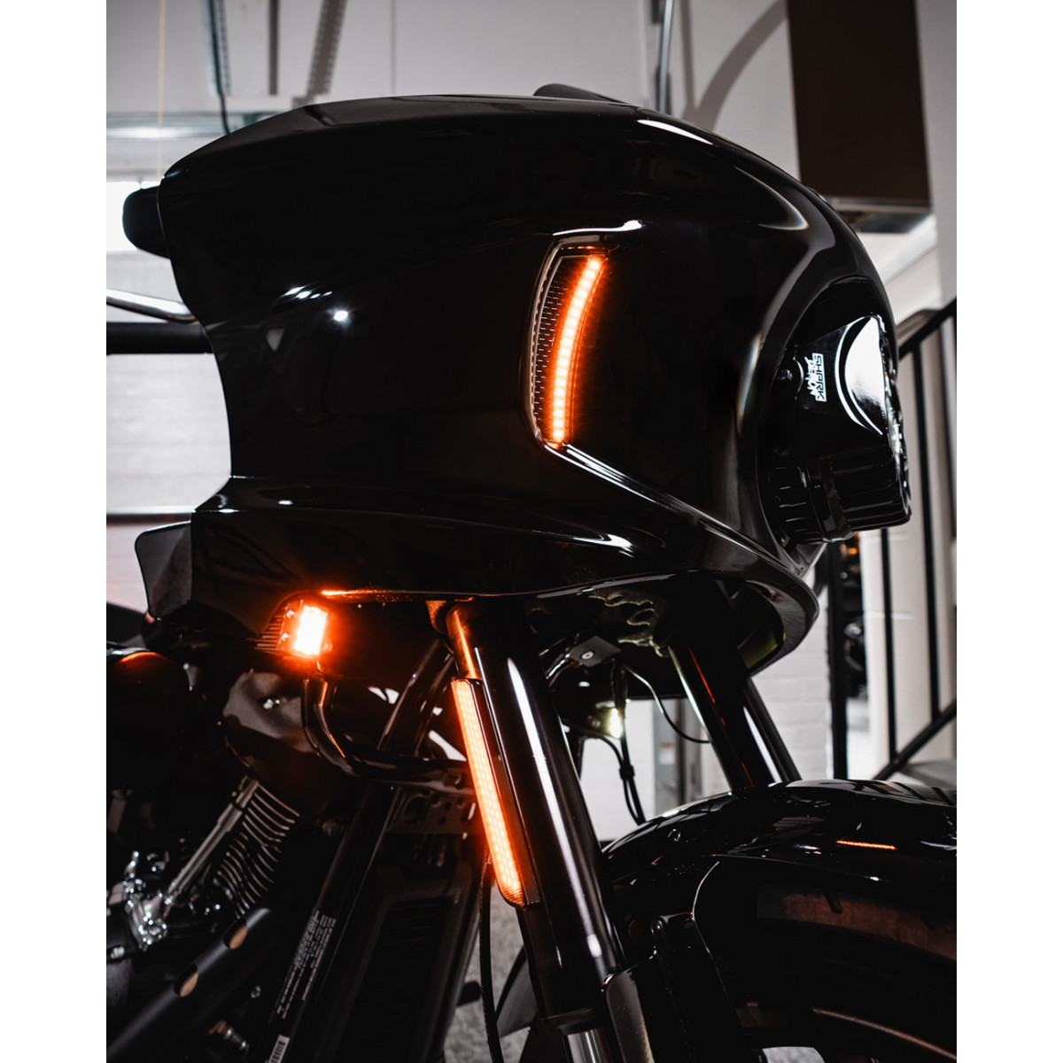 Custom Dynamics #CD-FORK-LRST-SB - LED Fork Reflector - Smoke Lens