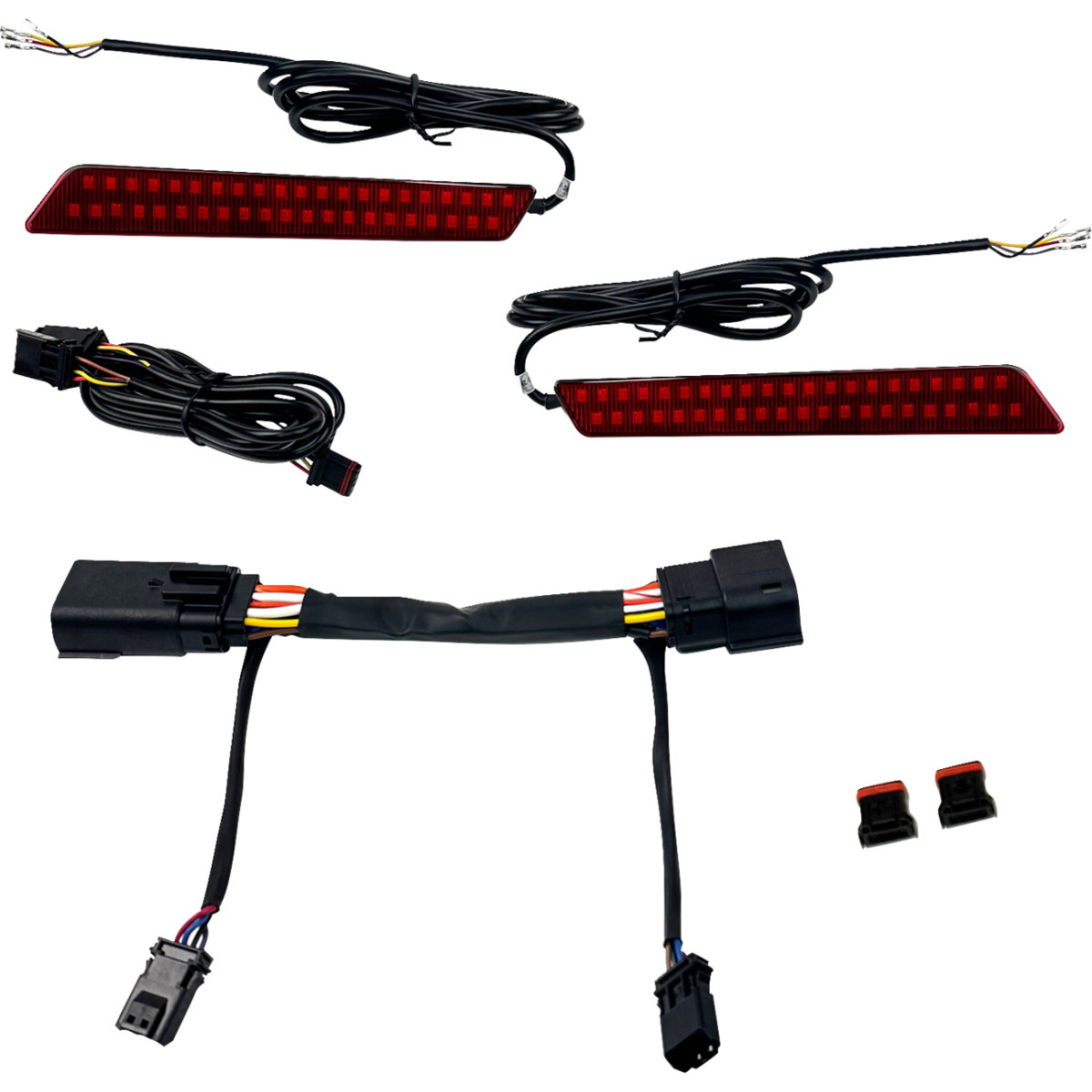 Custom Dynamics #CD-LATCH-23-R - LED Latch Lights - Saddlebag - Red Lens